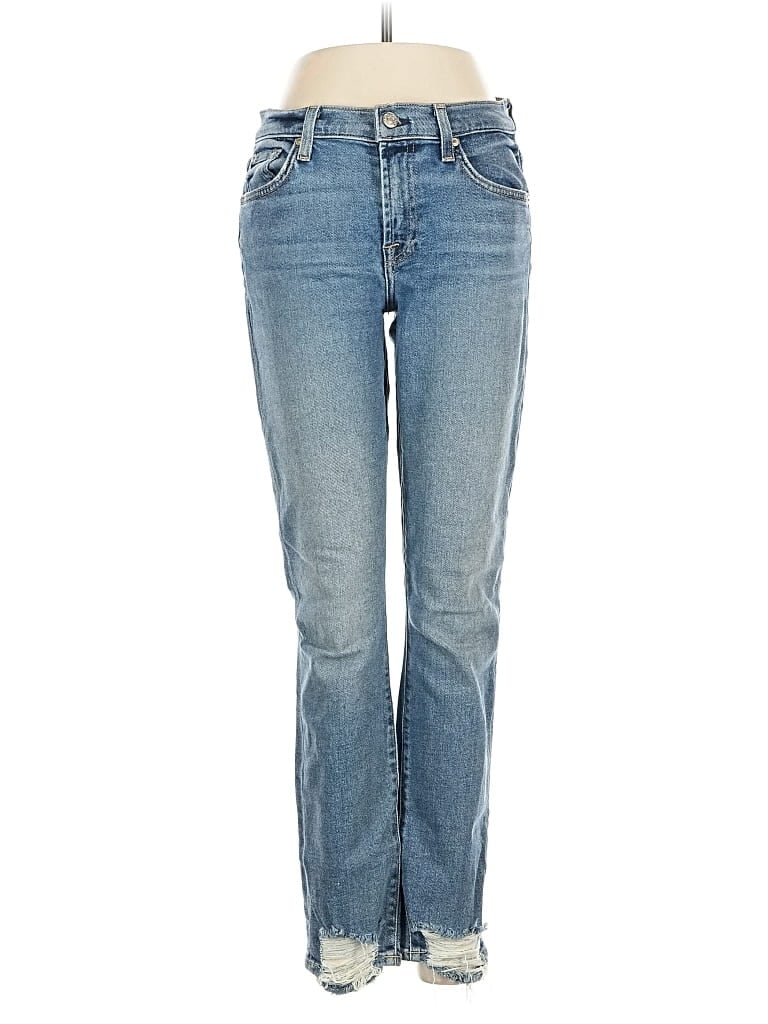 Pre-owned 7 For All Mankind Jeans In Blue