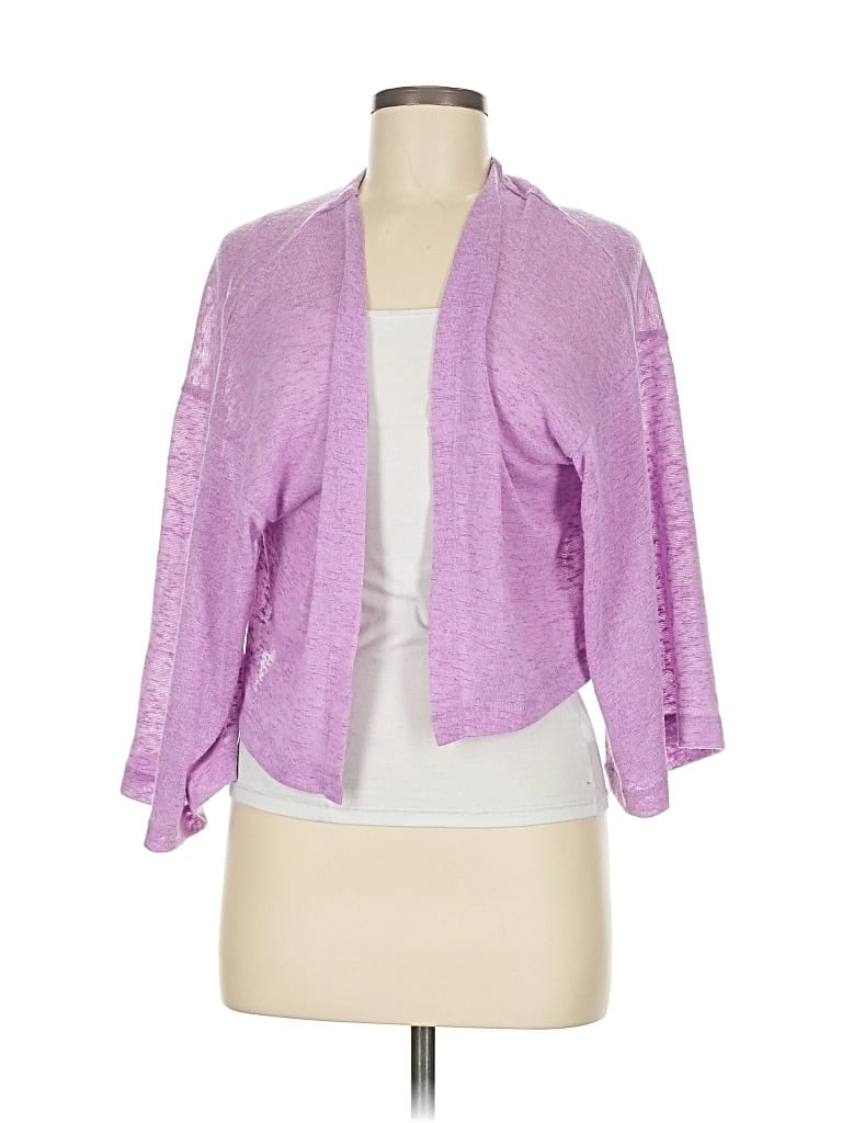 Pre-owned G By Giuliana Rancic Cardigan Sweater In Purple