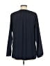 MICHAEL Michael Kors 100% Polyester Blue Long Sleeve Blouse Size 6 - photo 2