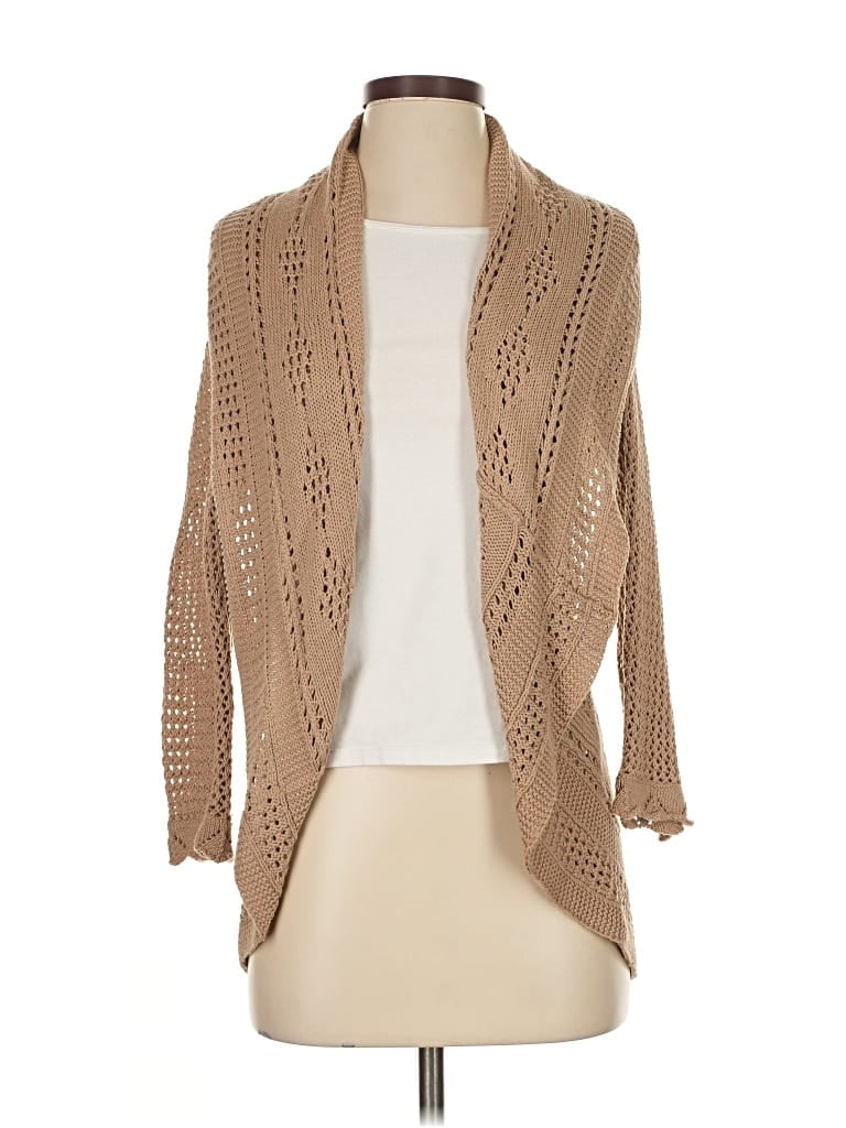 GRACE ELEMENTS Pre-owned Cardigan Sweater In Brown