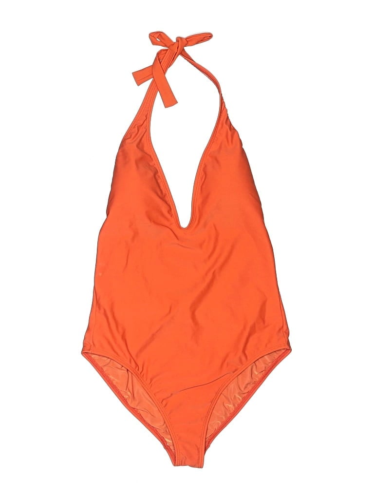 Pre-owned Vix By Paula Hermanny One Piece Swimsuit In Orange