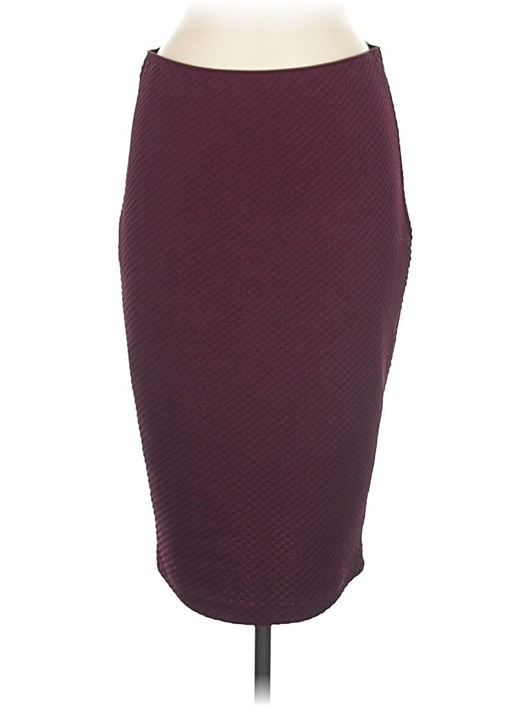 Pre-owned Apt. 9 Formal Skirt In Burgundy