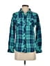 Rails Plaid Teal Long Sleeve Button-Down Shirt Size XS - photo 1