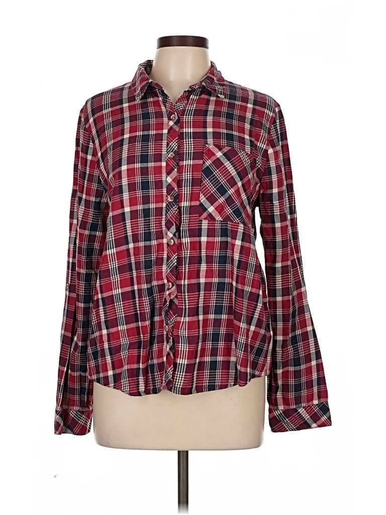 Click to view more detailed imagery on our partner's website Pre-owned Melloday Long Sleeve Button Down Shirt In Red