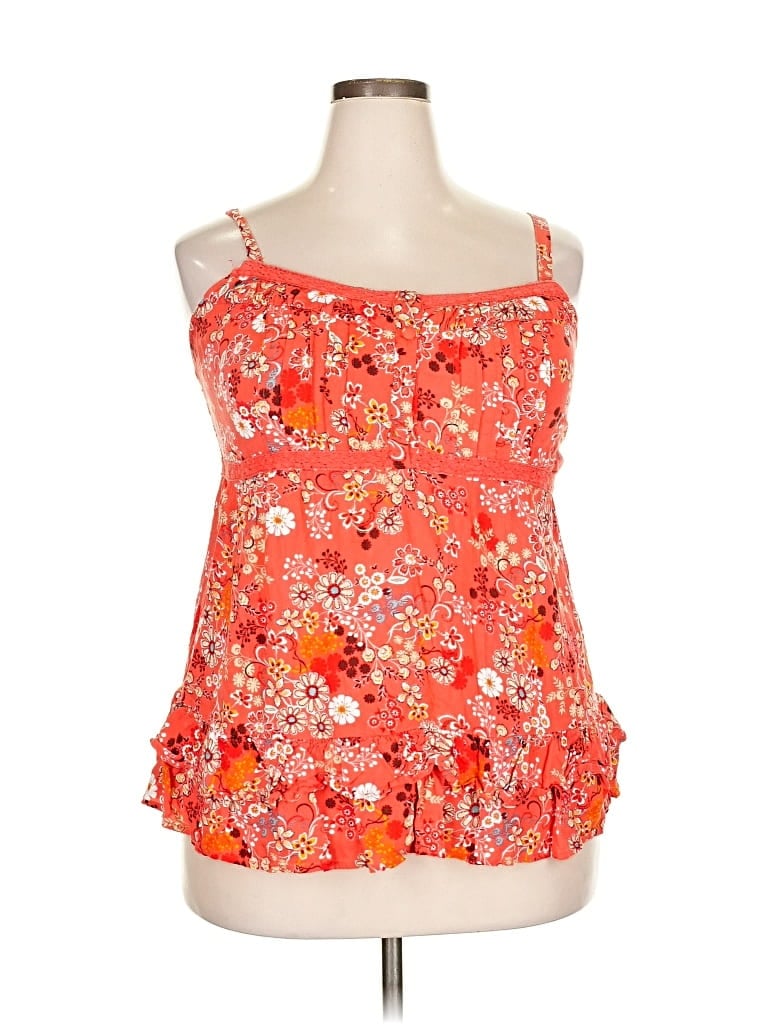 Pre-owned Torrid Sleeveless Blouse In Orange
