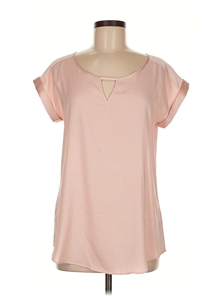 Pre-owned Express Short Sleeve Blouse In Pink