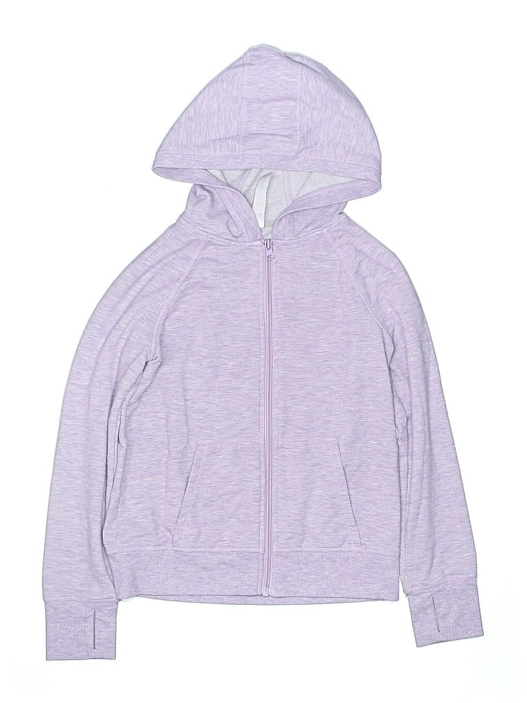 Pre-owned 90 Degree By Reflex Kids' Zip Up Hoodie In Purple