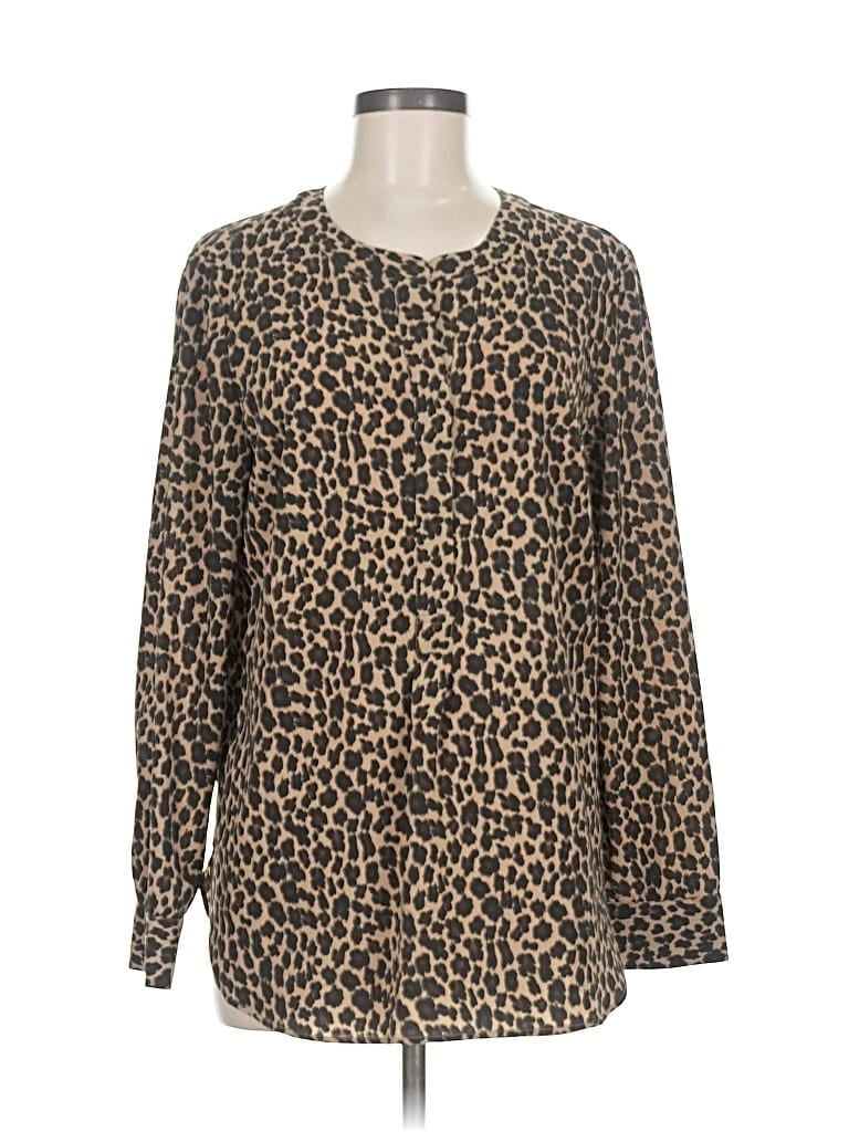 Pre-owned Talbots Long Sleeve T-shirt In Gold