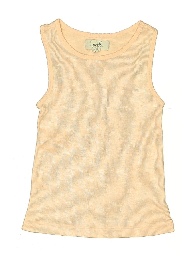 Pre-owned Peek Kids' ... Sleeveless T-shirt In Yellow