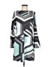 W by Worth Graphic Gray Casual Dress Size 6 - photo 1
