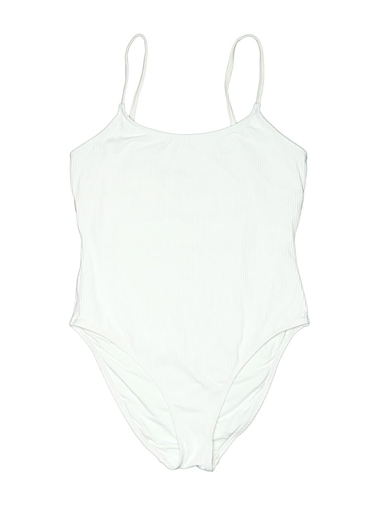 Pre-owned Andie One Piece Swimsuit In White