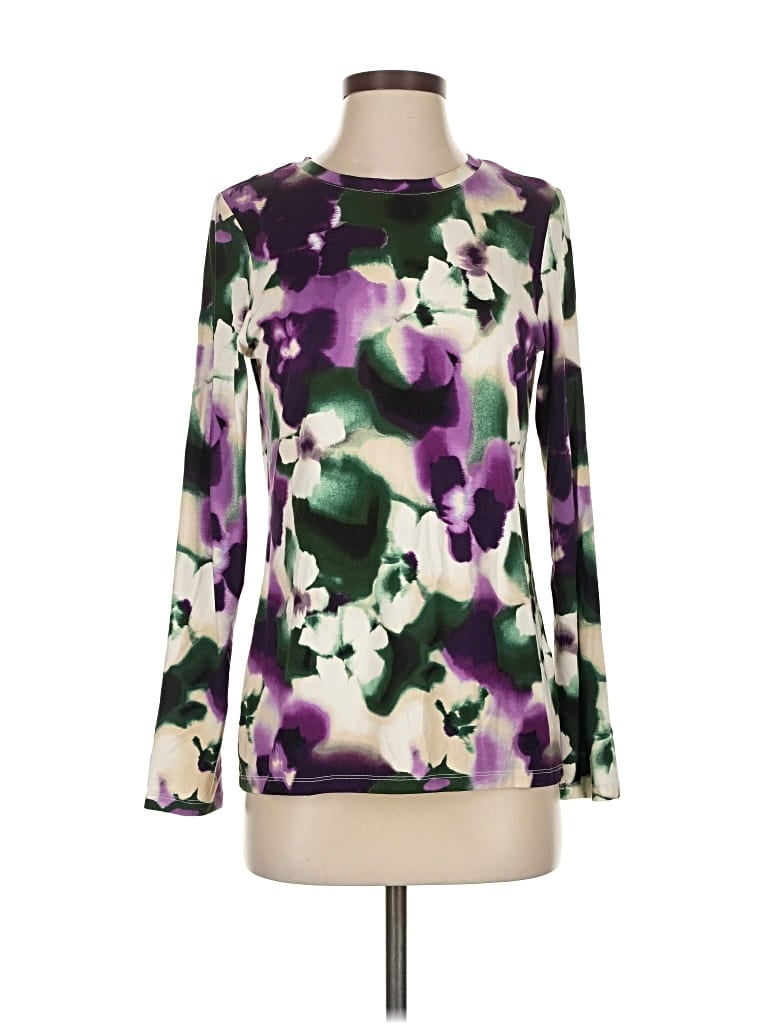 Pre-owned Chico's Cardigan Sweater In Purple