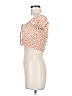 Audrey 3+1 100% Rayon Orange Short Sleeve Top Size M - photo 5