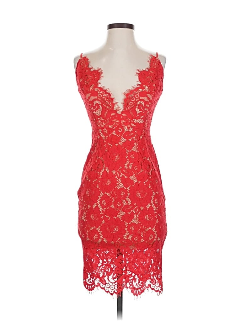 Pre-owned Assorted Brands Cocktail Dress In Red