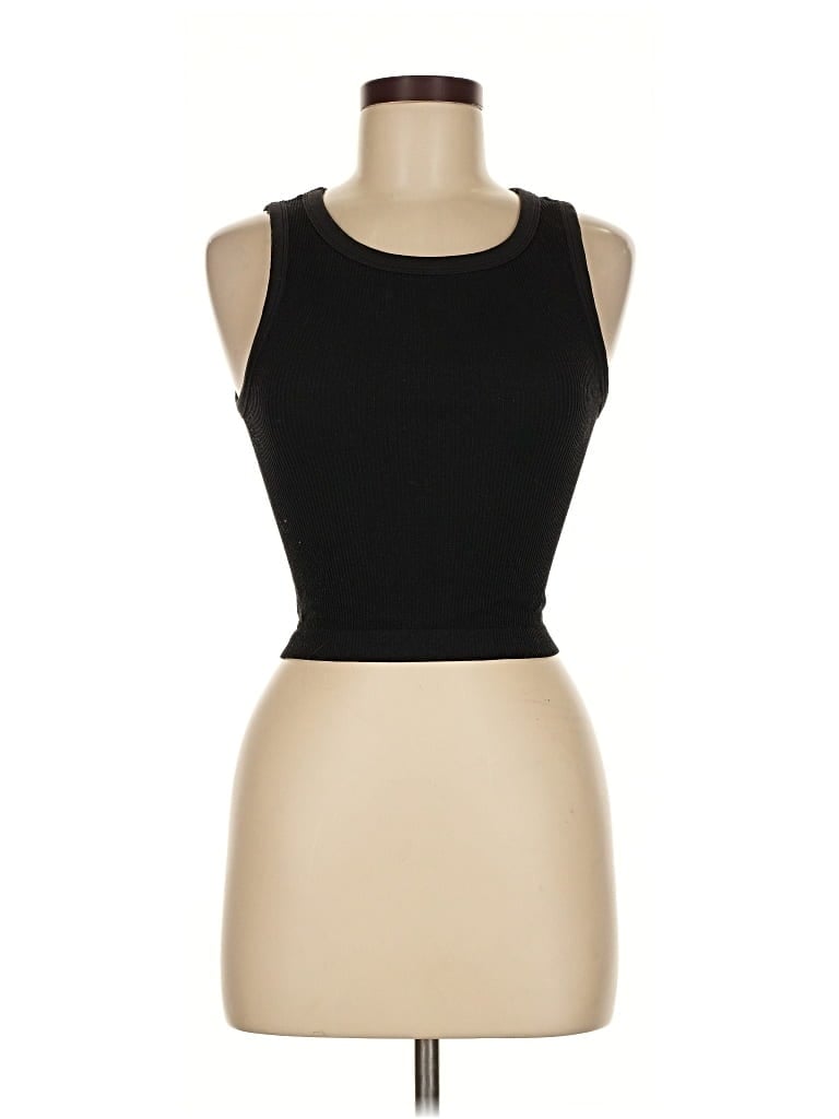 Pre-owned Sun-deh Tank Top Black Strapless Neckline Tops