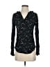 Paige 100% Rayon Stars Black Long Sleeve Blouse Size XS - photo 1