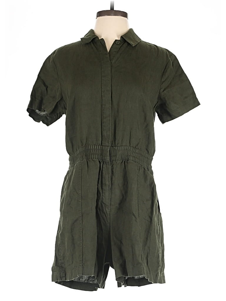 Pre-owned Athleta Romper In Green