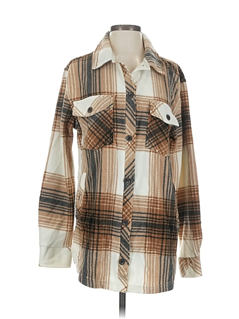 Pre-owned Thread & Supply Cardigan Sweater In Brown