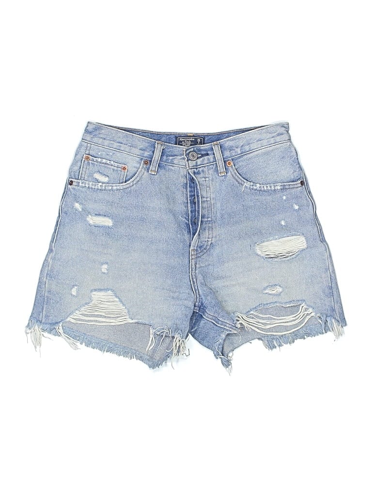 Pre-owned Abercrombie & Fitch Denim Shorts In Blue