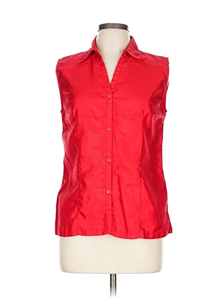 MLLE GABRIELLE Pre-owned Sleeveless Blouse In Red