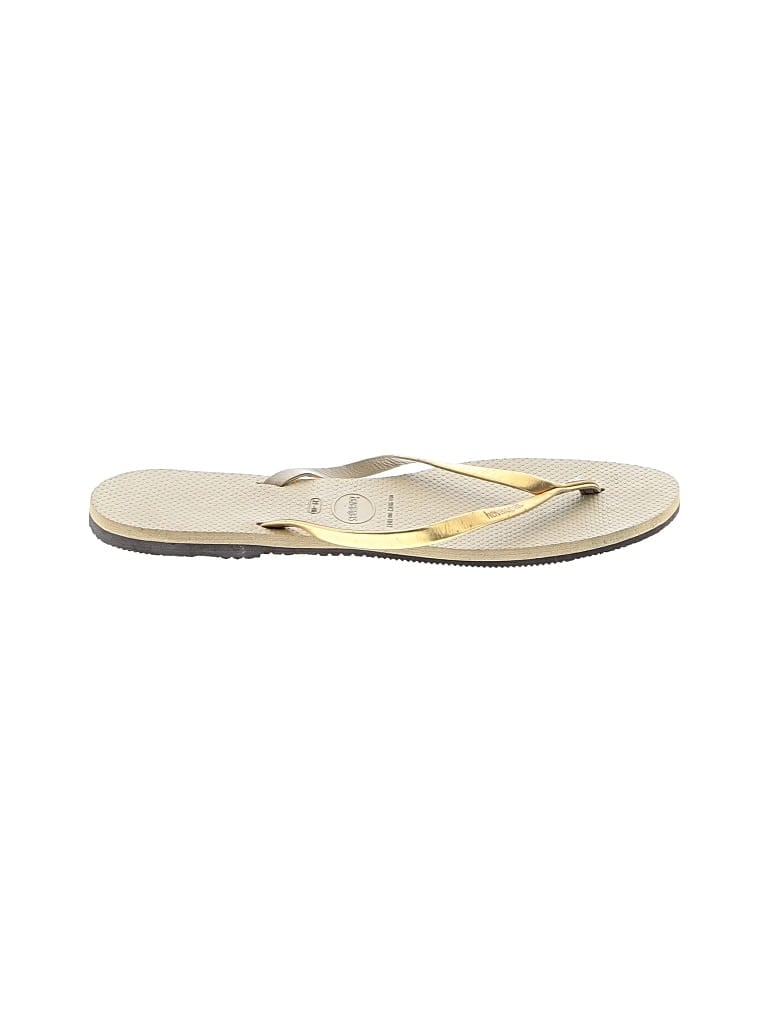 HAVAIANAS Pre-owned Flip Flops In Gold