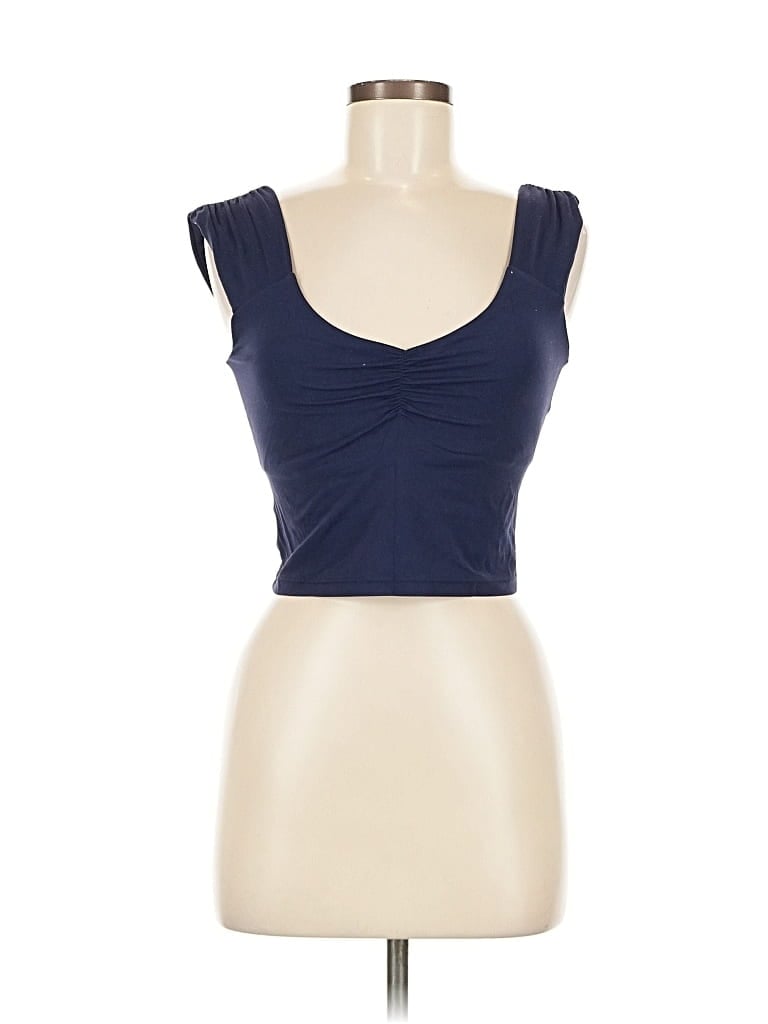 Pre-owned Offline By Aerie Tank Top Blue Sweetheart Neckline Tops