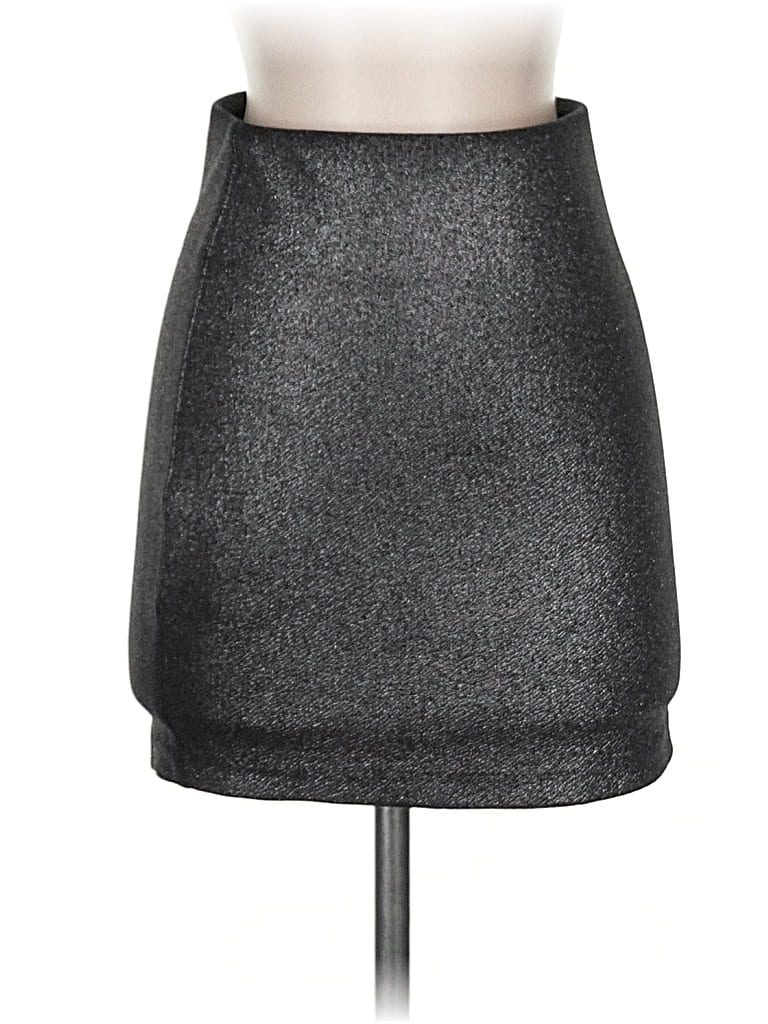 Pre-owned Bcbgeneration Faux Leather Skirt In Black
