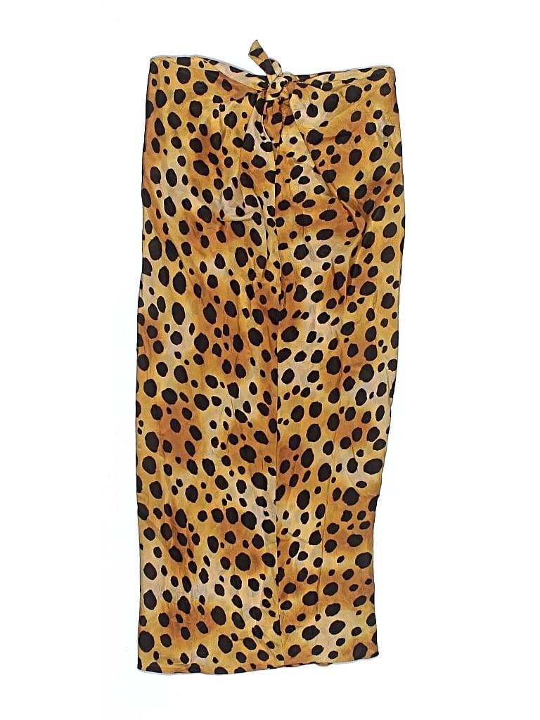 Pre-owned Raquel Allegra Swimsuit Cover Up In Gold