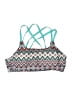 Unbranded Chevron-herringbone Teal Swimsuit Top Size XL - photo 1