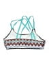 Unbranded Chevron-herringbone Teal Swimsuit Top Size XL - photo 2