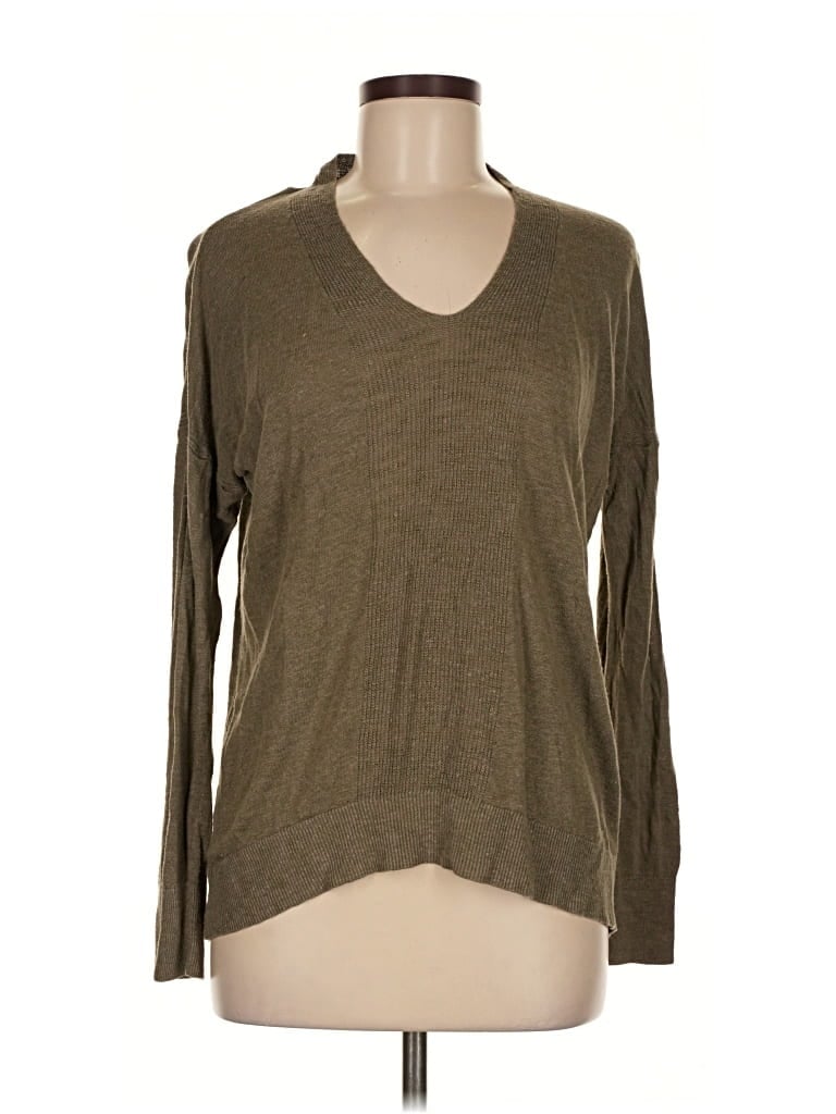 Pre-owned Banana Republic Long Sleeve T-shirt In Brown