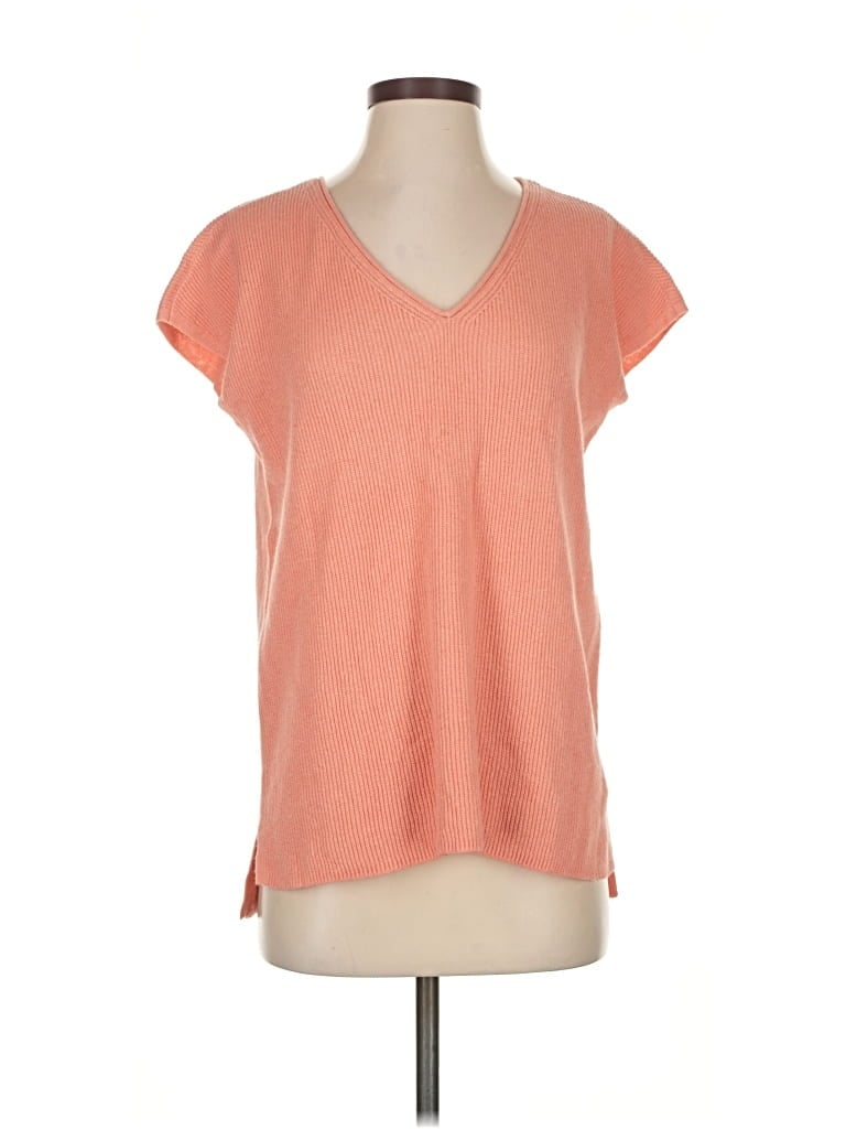 Pre-owned Jjill Sweater Vest In Orange