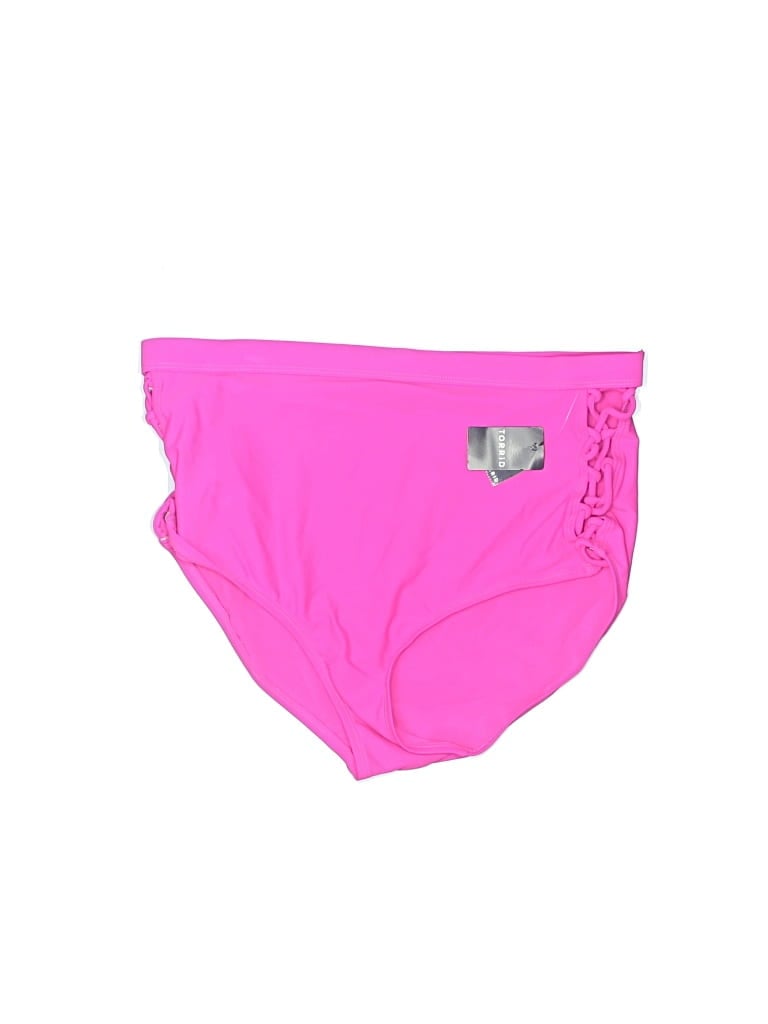 Pre-owned Torrid Swimsuit Bottoms In Pink