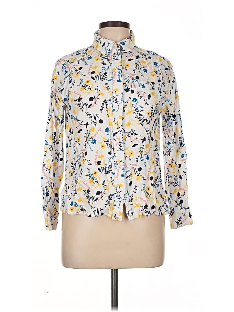 Click to view more detailed imagery on our partner's website Pre-owned Lands' End Long Sleeve Blouse In Yellow