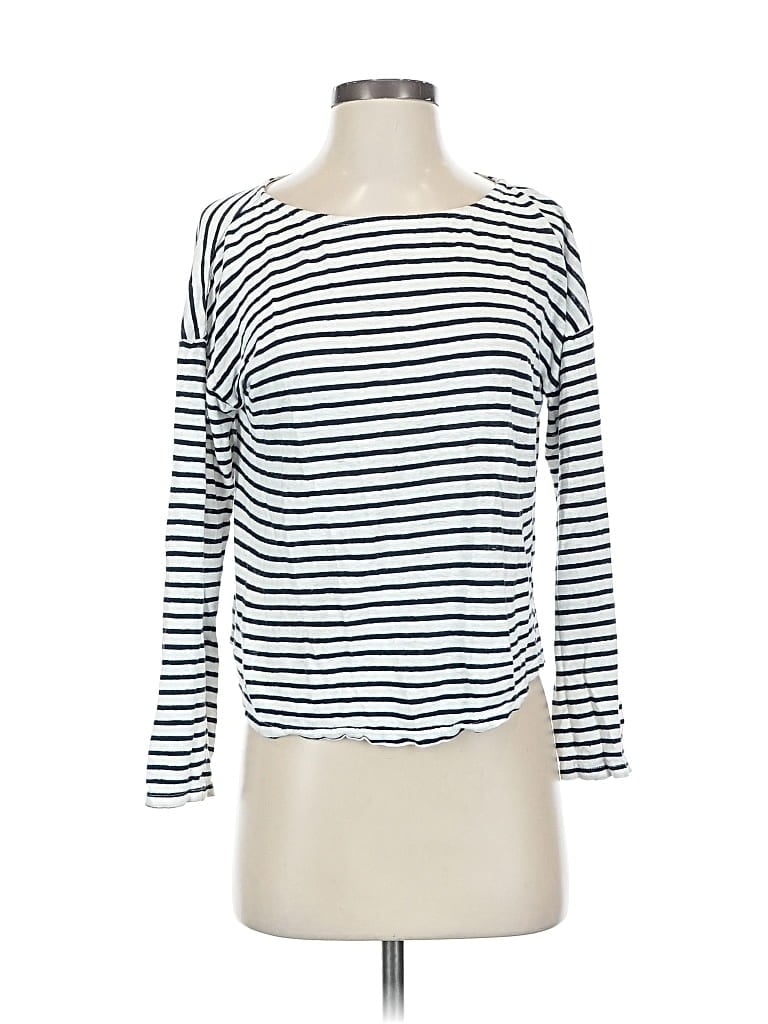 Pre-owned Frame Long Sleeve Top White Boatneck Tops