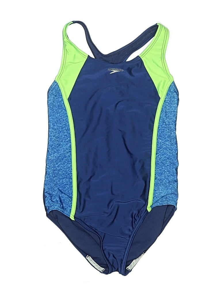 Pre-owned Speedo One Piece Swimsuit In Blue