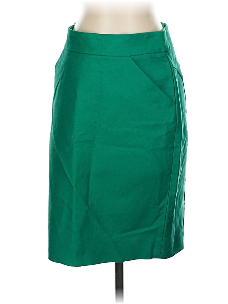Pre-owned J.crew Factory Store Formal Skirt In Green