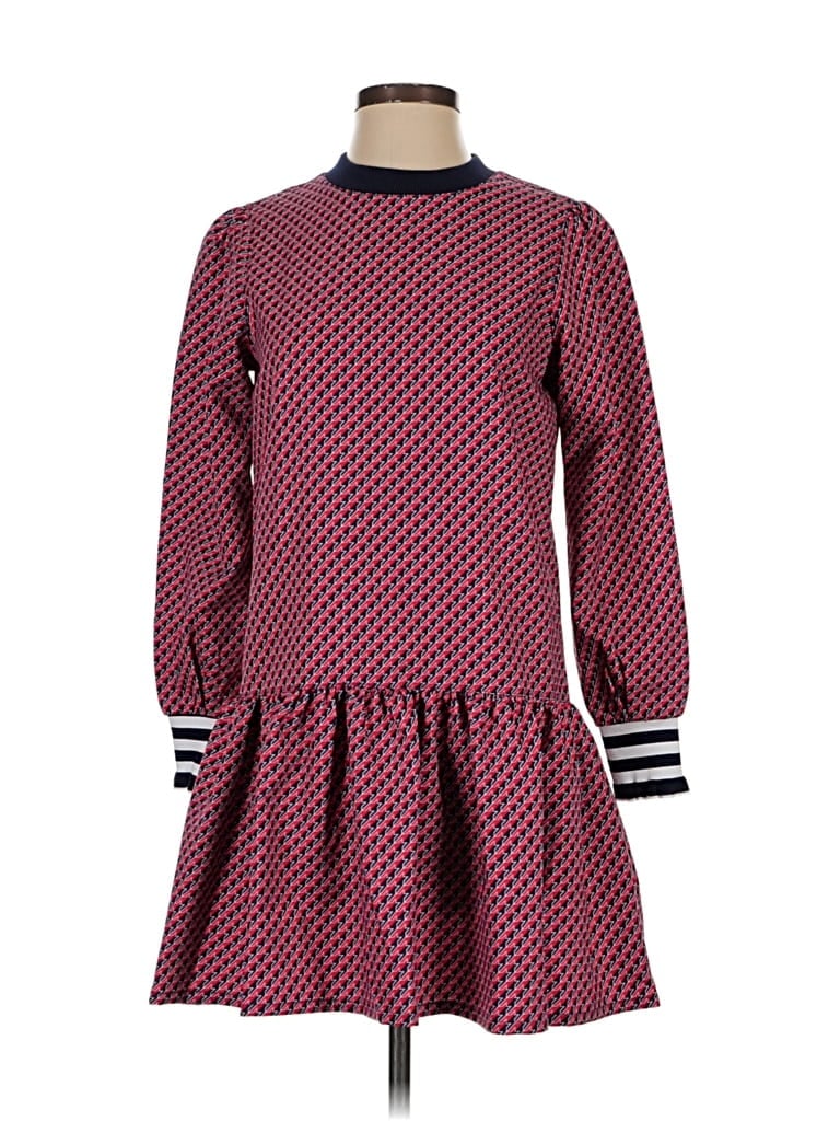 Pre-owned Addison Bay Casual Dress In Burgundy