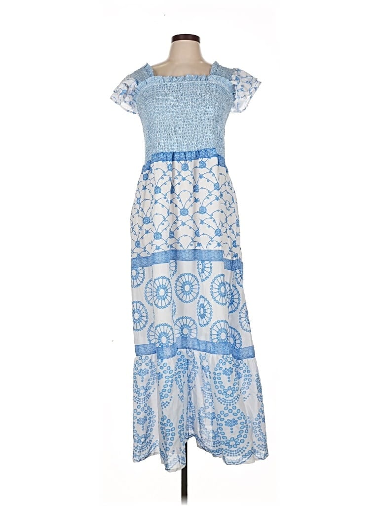 Pre-owned Zoey & Leelo Casual Dress In Blue