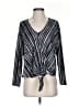 ASTR The Label Silver Long Sleeve Top Size S - photo 1