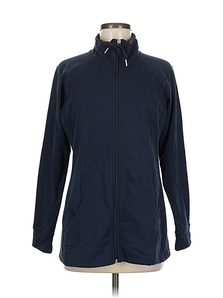 Pre-owned Christopher & Banks Track Jacket In Blue