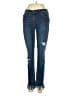 Free People Hearts Blue Jeans Size 24 waist - photo 1