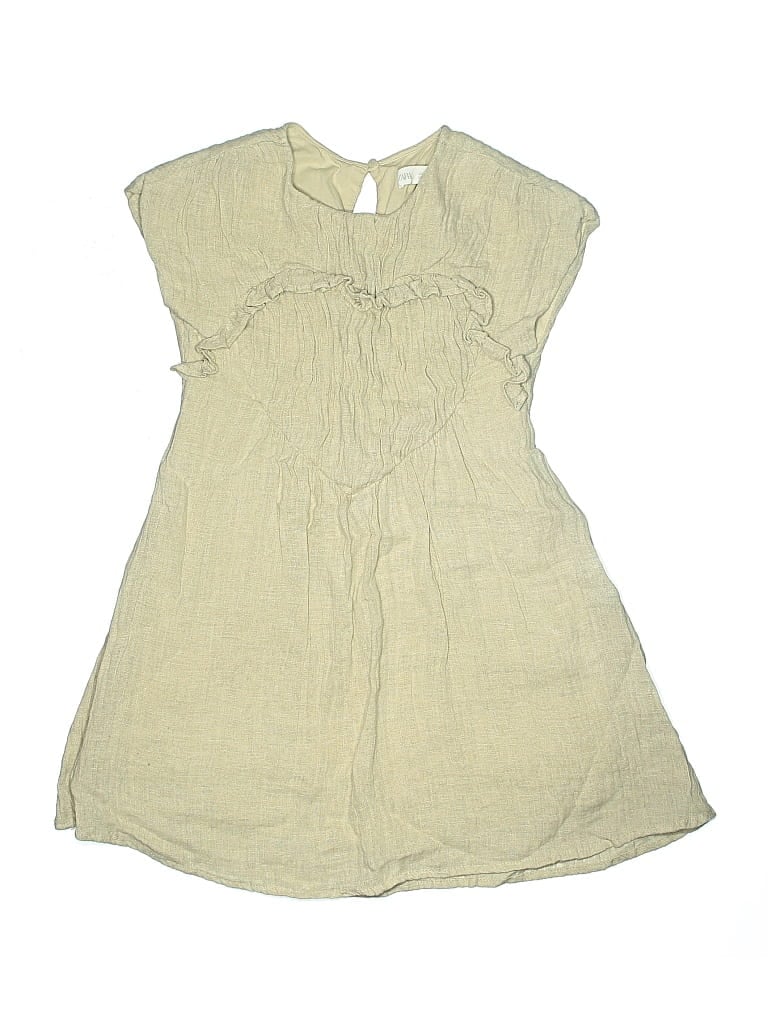 Pre-owned Zara Kids' Dress In Brown