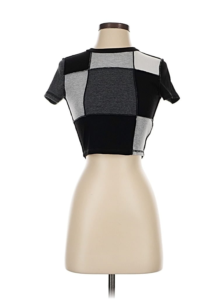 Pre-owned Shein Short Sleeve Turtleneck In Gray