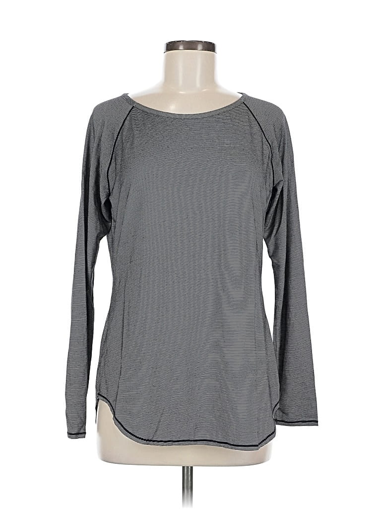 Pre-owned Athleta Long Sleeve T-shirt In Gray