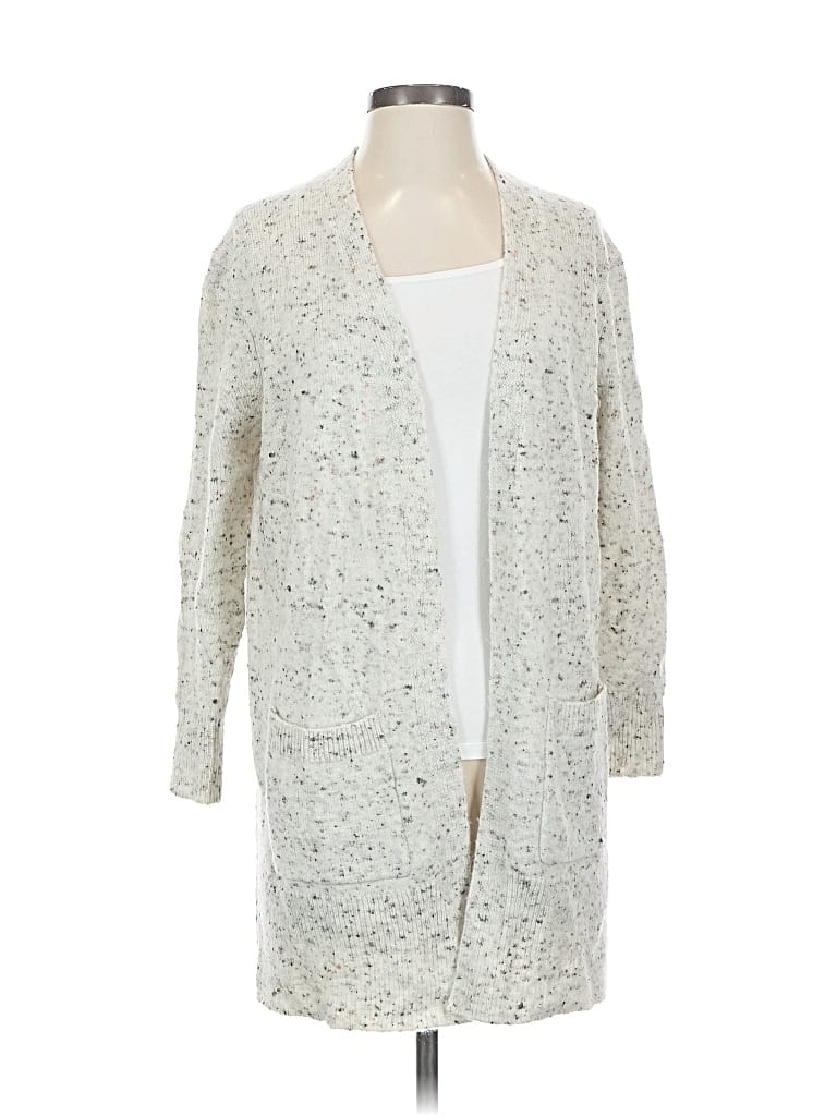 Pre-owned Madewell Cardigan Sweater In Silver