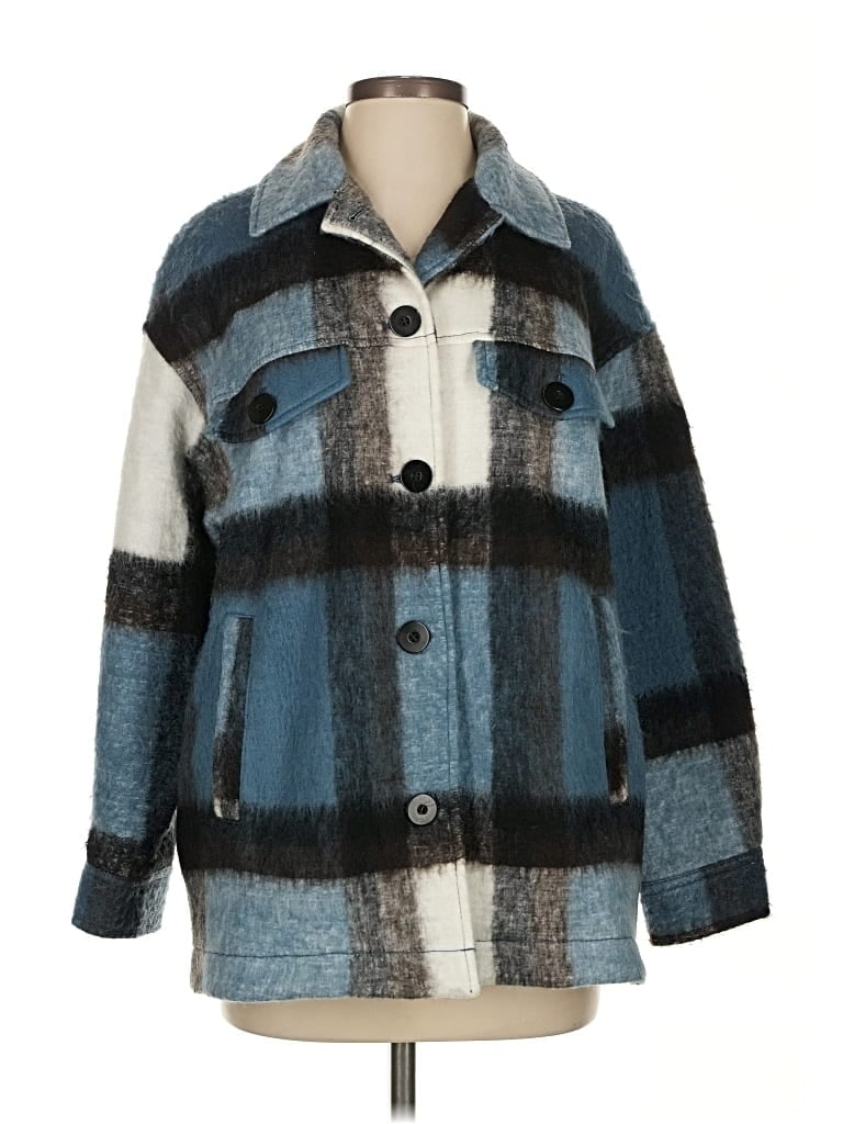 Pre-owned Zara Coat In Blue