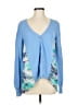 Subtle Luxury Blue Long Sleeve Blouse Size Med - Lg - photo 1