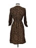 Old Navy 100% Polyester Animal Print Brown Casual Dress Size S - photo 2
