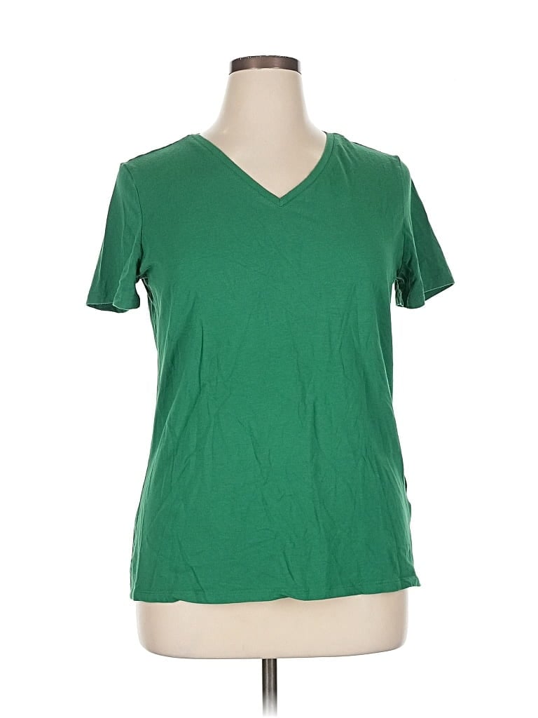 Pre-owned Amazon Essentials Short Sleeve T-shirt In Green